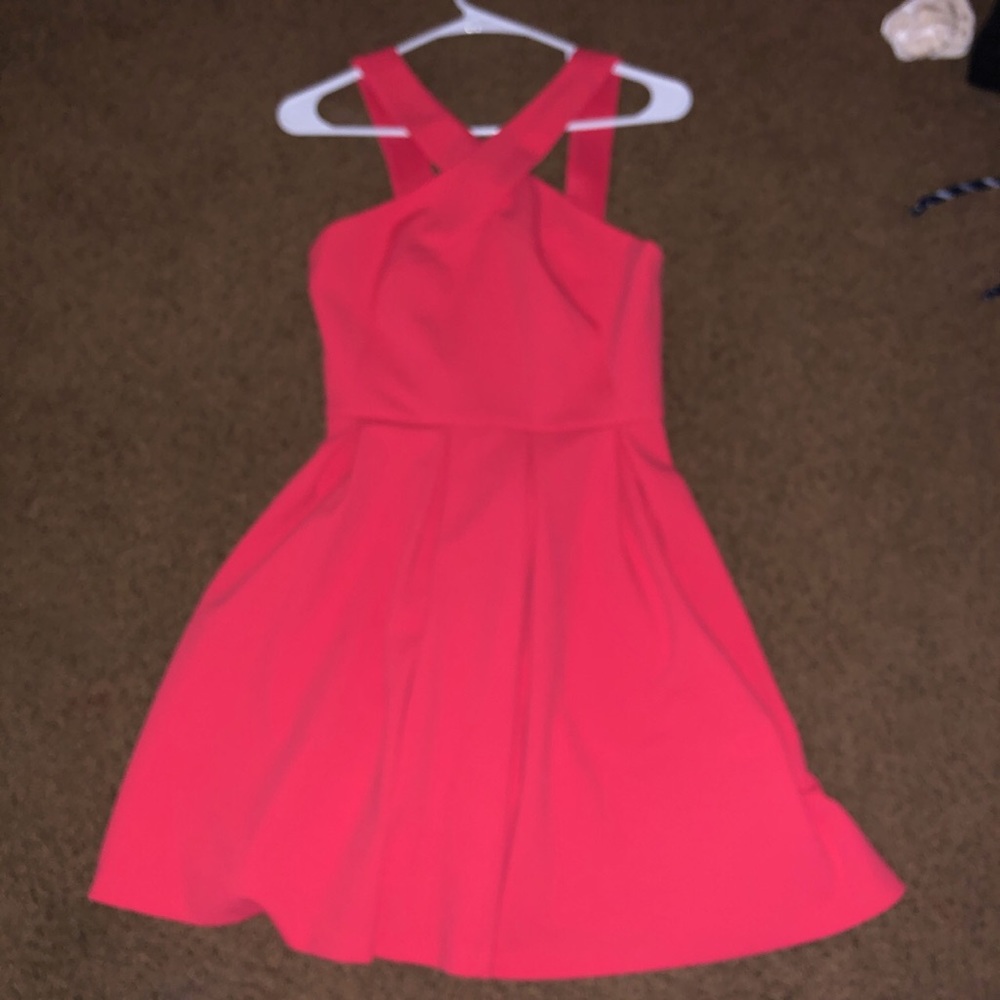 Cross front dress